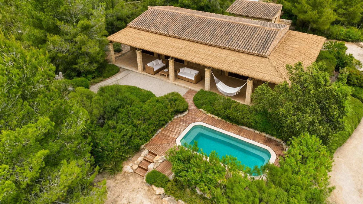 The Lodge in the forest, seen from above